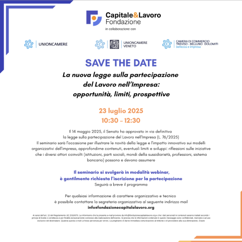 La nuova legge sulla partecipazione del lavoro nell’impresa: opportunità, limiti, prospettive